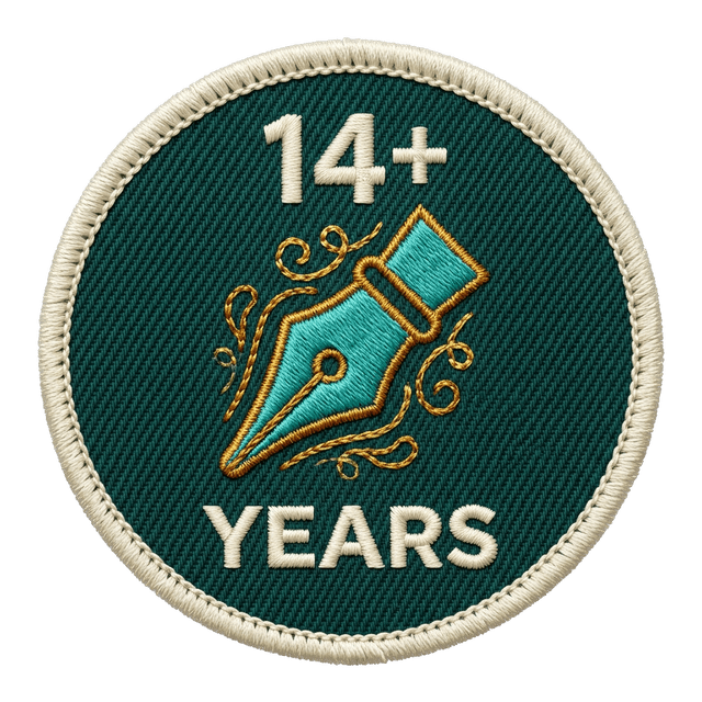 14+ years making things badge